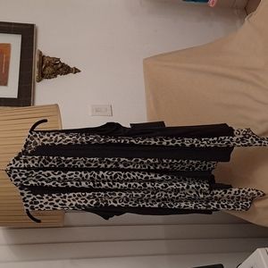Flowy  animal print light vest